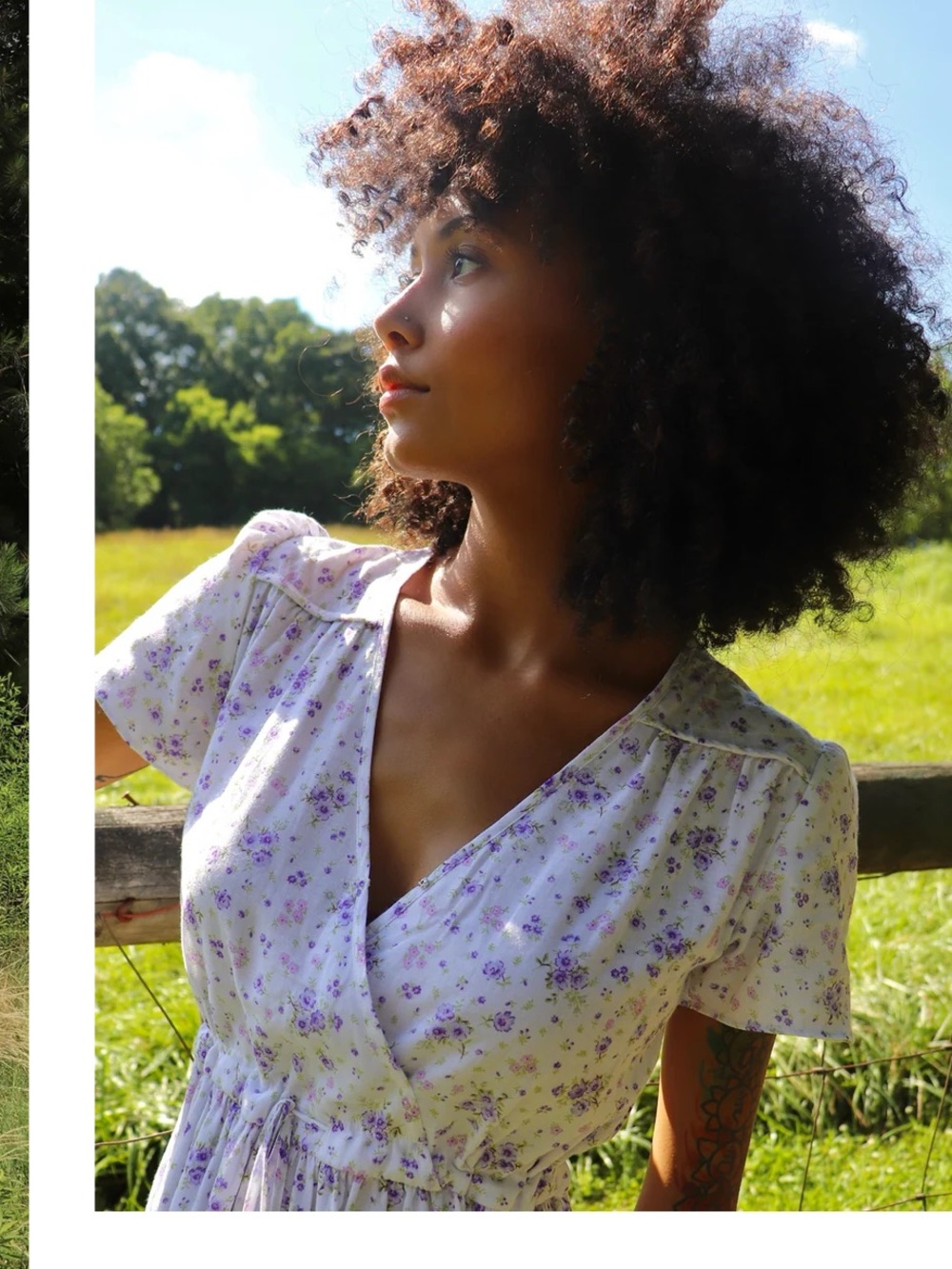 Christy Dawn The Dawn lilac floral Dress XS
